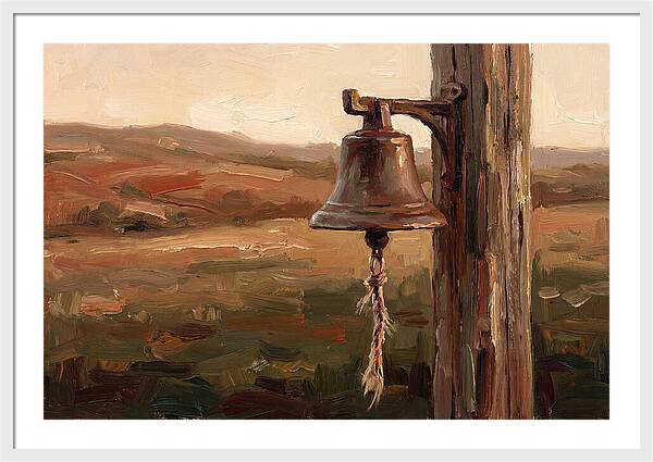 Vintage Farm Bell At Dusk