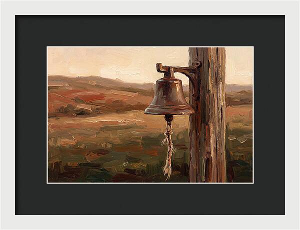 Vintage Farm Bell At Dusk