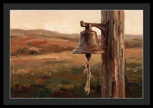Vintage Farm Bell At Dusk