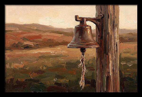 Vintage Farm Bell At Dusk
