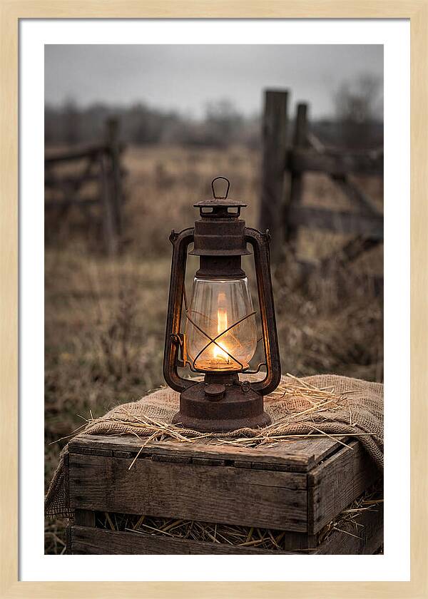 Vintage Farm Lantern Glow