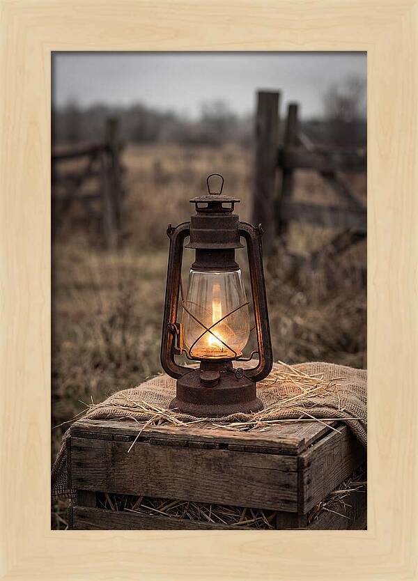 Vintage Farm Lantern Glow