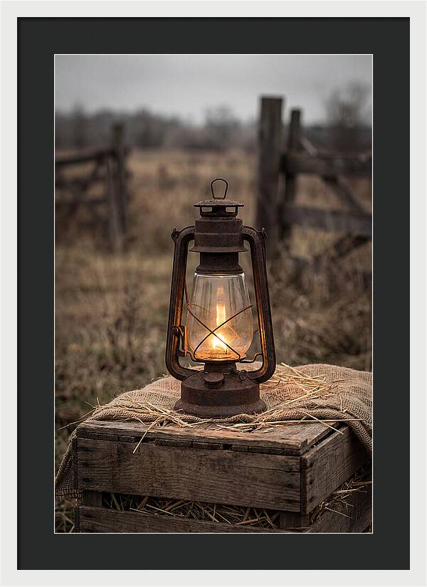 Vintage Farm Lantern Glow
