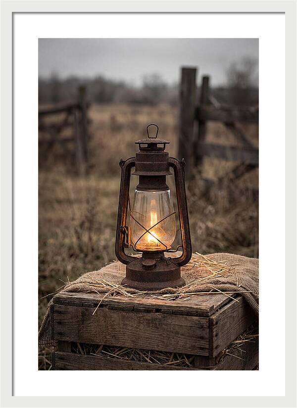 Vintage Farm Lantern Glow
