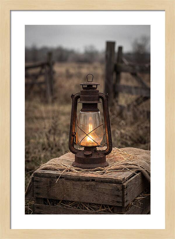 Vintage Farm Lantern Glow