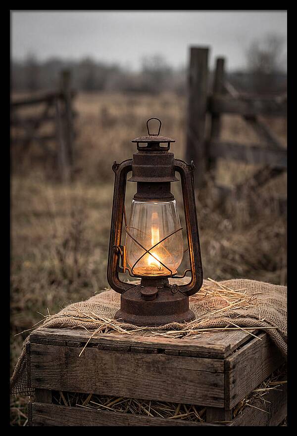 Vintage Farm Lantern Glow