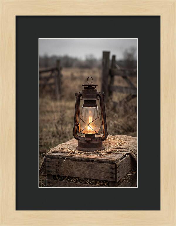 Vintage Farm Lantern Glow