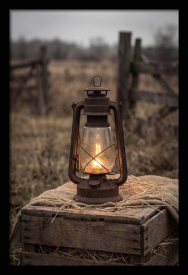 Vintage Farm Lantern Glow