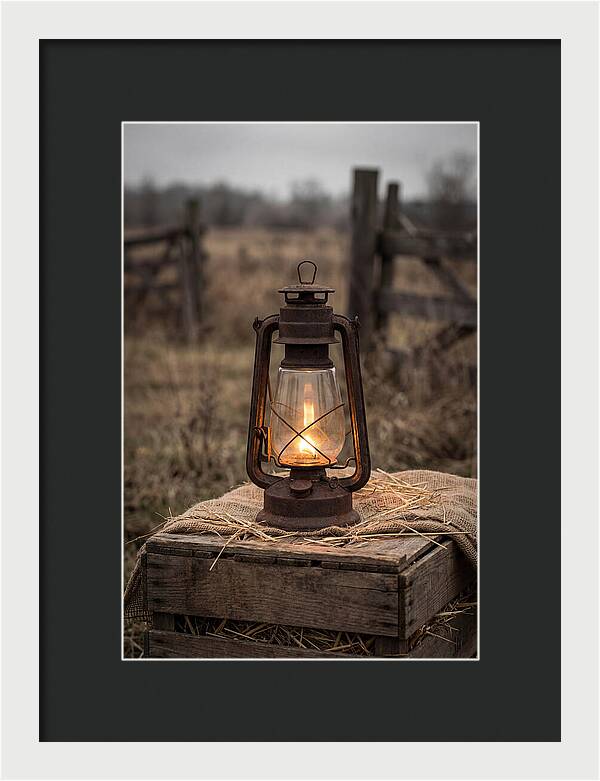 Vintage Farm Lantern Glow
