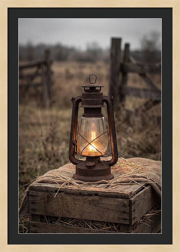 Vintage Farm Lantern Glow