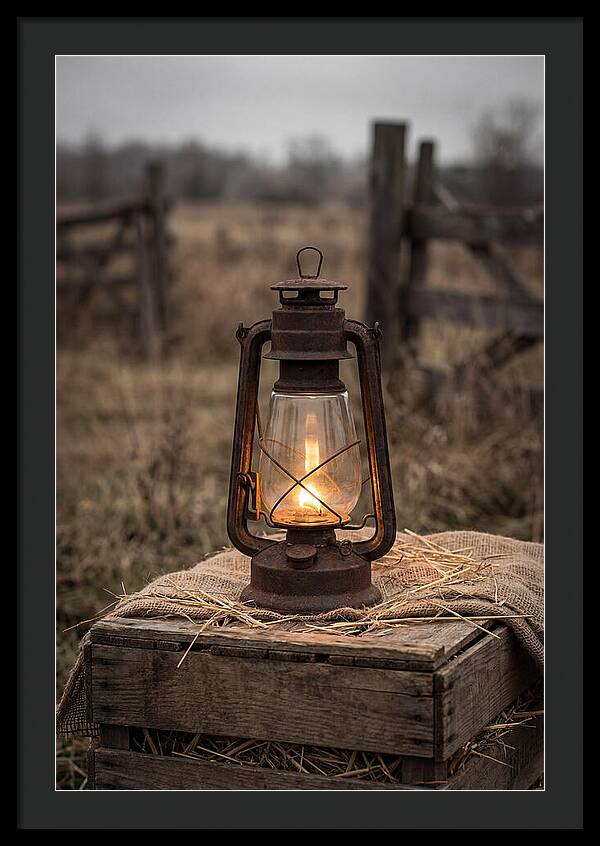 Vintage Farm Lantern Glow