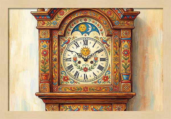 Vintage Folk Clock