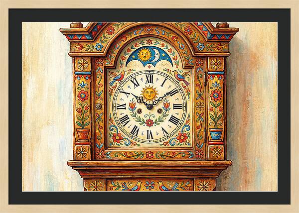 Vintage Folk Clock
