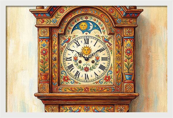 Vintage Folk Clock