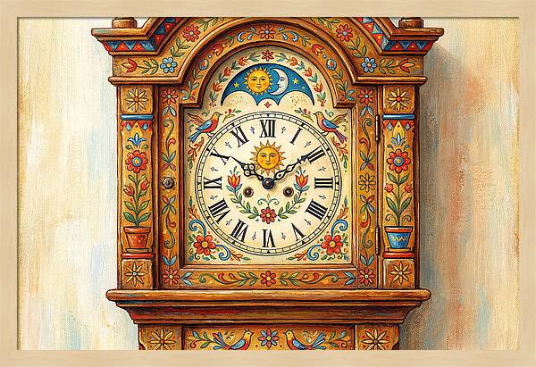 Vintage Folk Clock