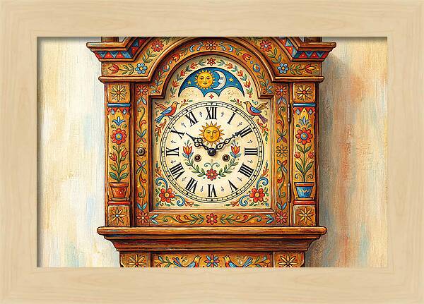 Vintage Folk Clock