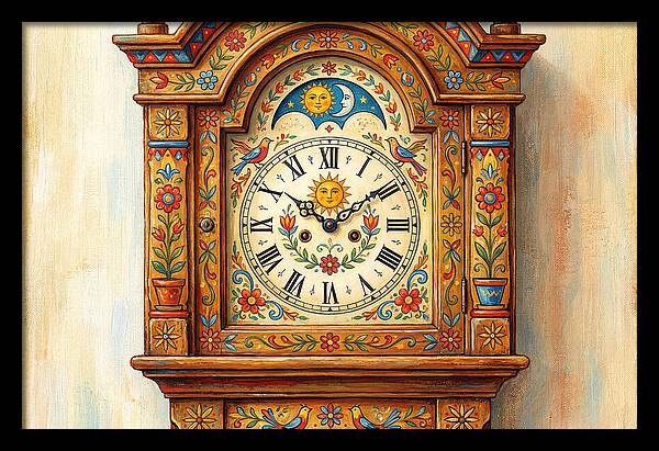 Vintage Folk Clock