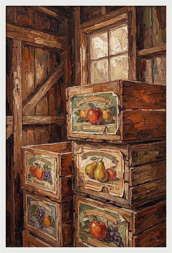 Vintage Fruit Crate Labels