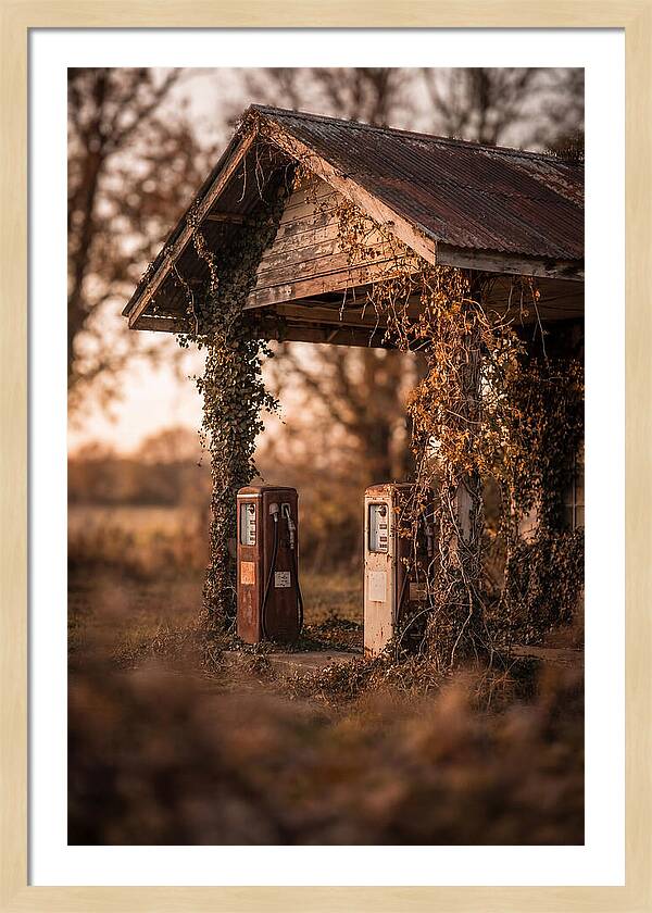 Vintage Gas Station Serenity