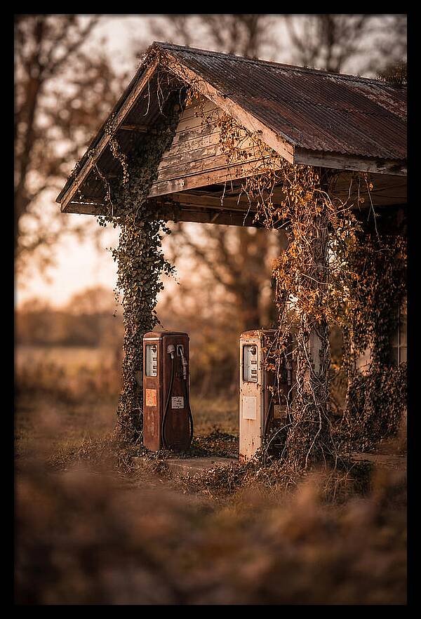 Vintage Gas Station Serenity
