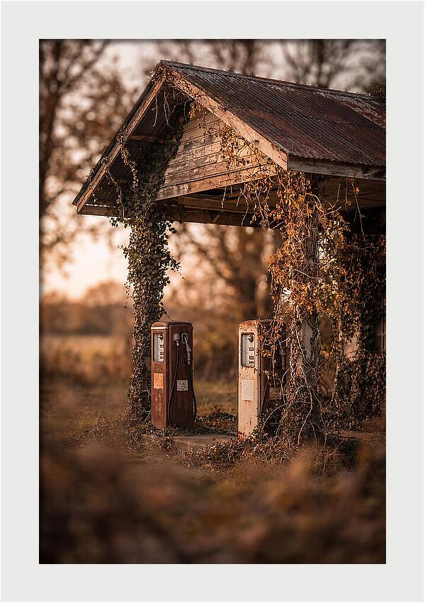Vintage Gas Station Serenity