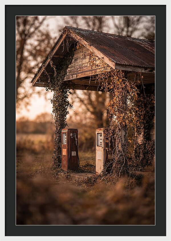 Vintage Gas Station Serenity
