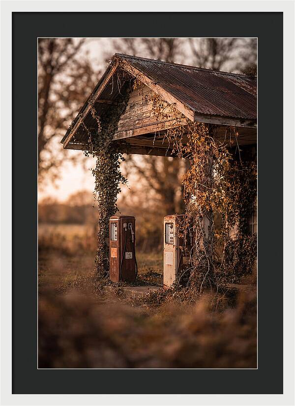 Vintage Gas Station Serenity