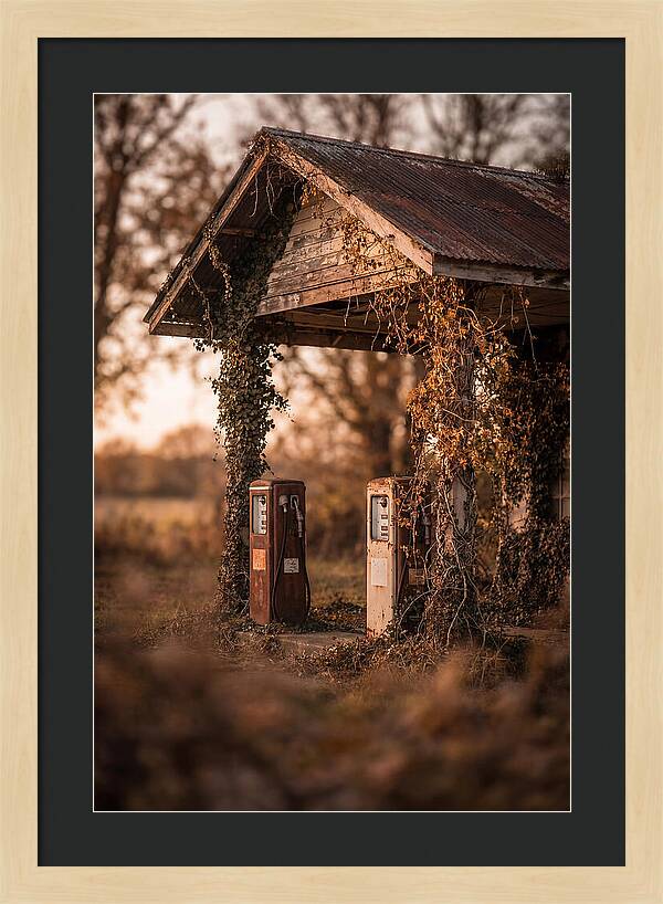 Vintage Gas Station Serenity