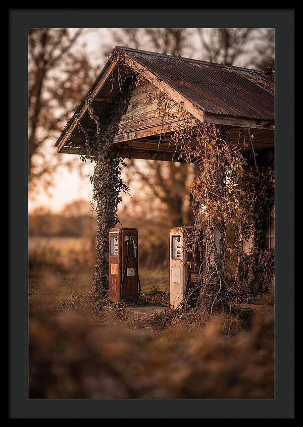 Vintage Gas Station Serenity
