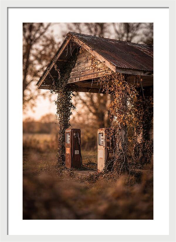 Vintage Gas Station Serenity