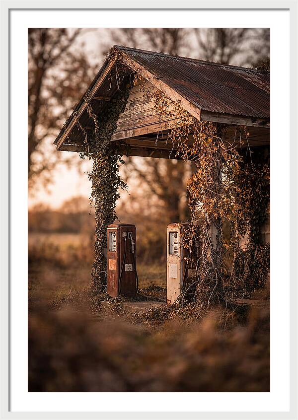 Vintage Gas Station Serenity