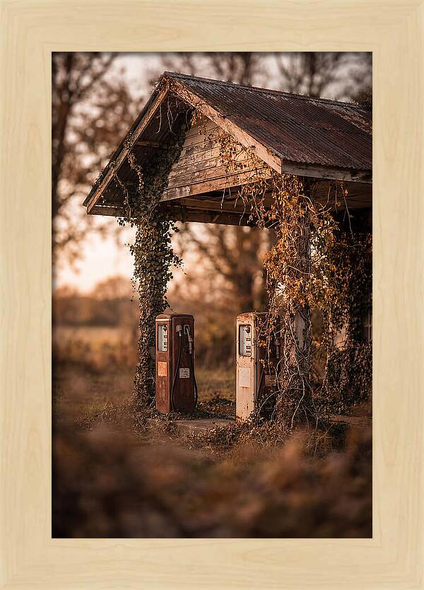Vintage Gas Station Serenity