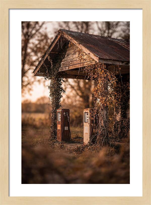 Vintage Gas Station Serenity