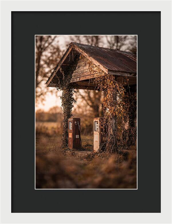 Vintage Gas Station Serenity