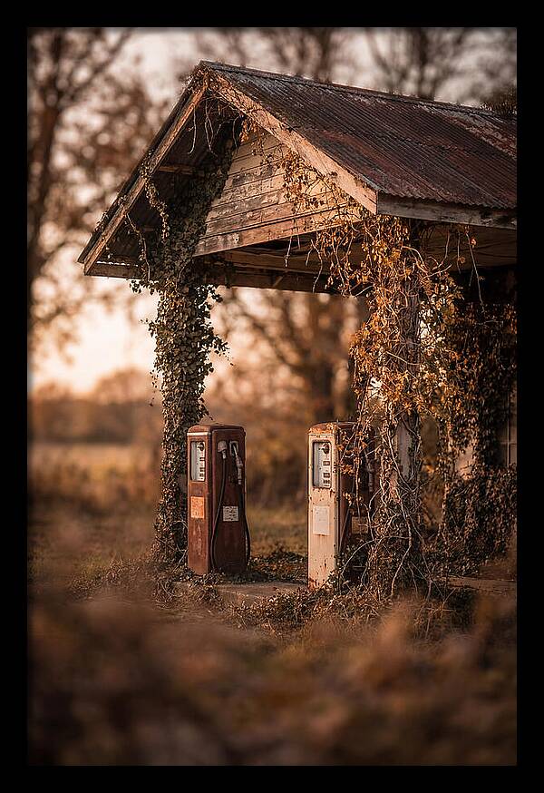 Vintage Gas Station Serenity