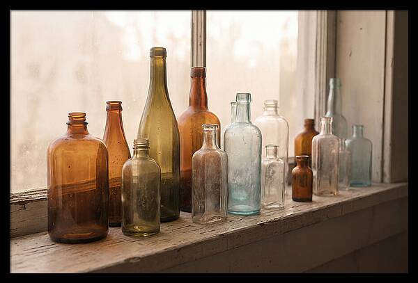 Vintage Glass Bottle Collection