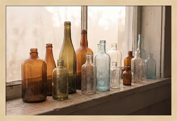 Vintage Glass Bottle Collection