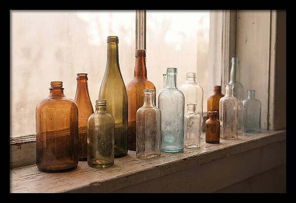 Vintage Glass Bottle Collection