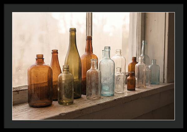 Vintage Glass Bottle Collection