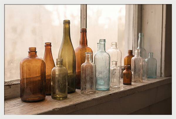 Vintage Glass Bottle Collection
