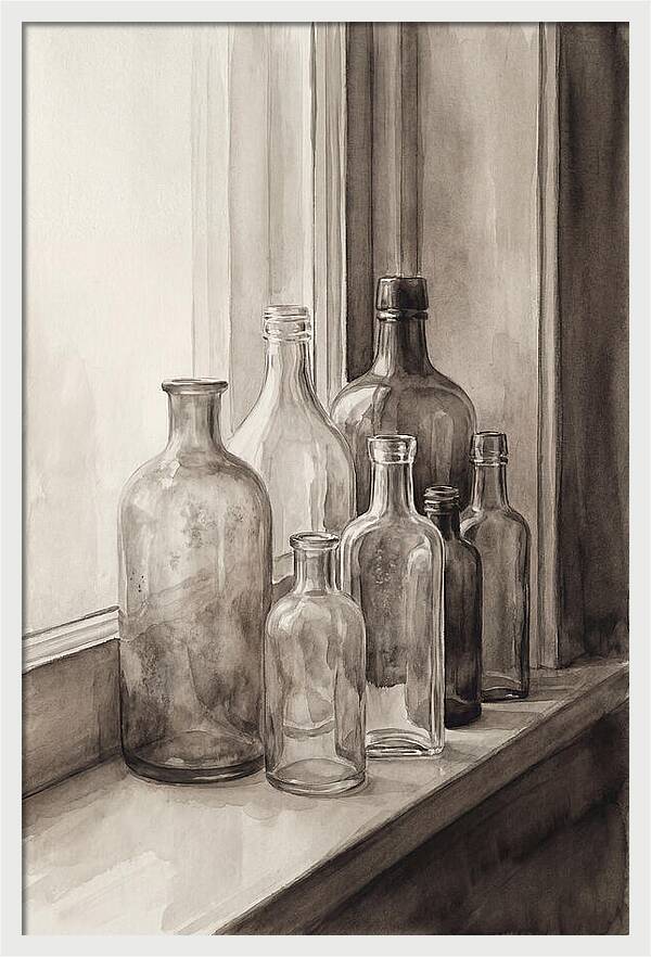 Vintage Glass Bottle Collection