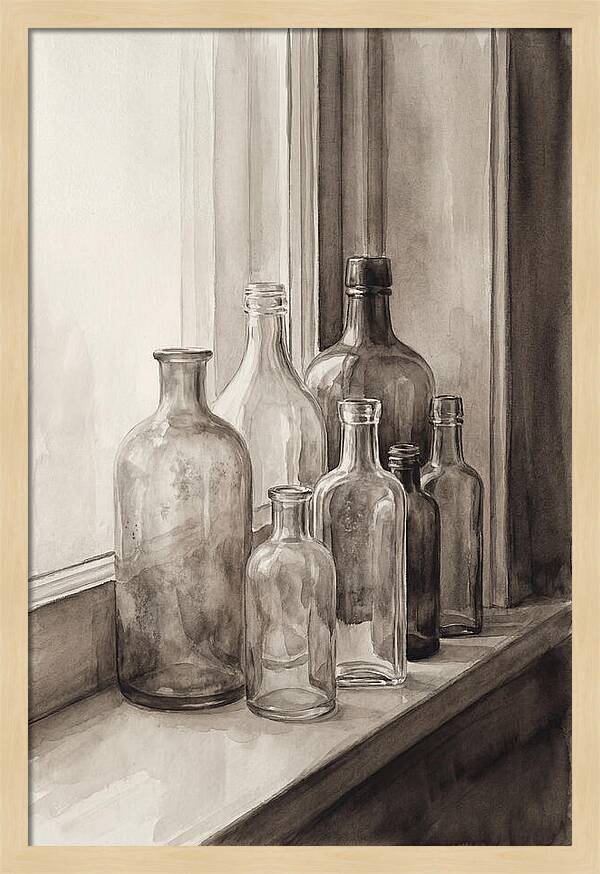 Vintage Glass Bottle Collection