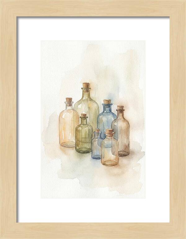 Vintage Glass Pharmacy Bottles