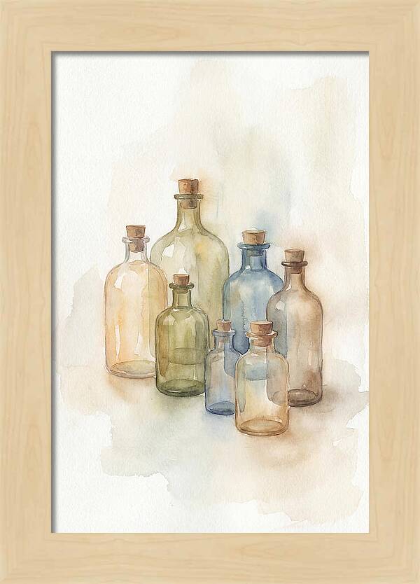 Vintage Glass Pharmacy Bottles