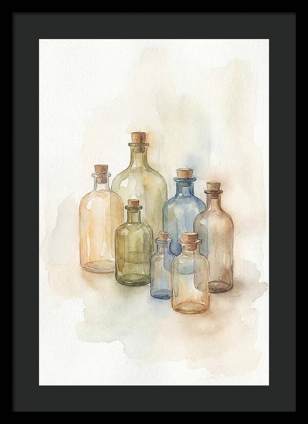 Vintage Glass Pharmacy Bottles
