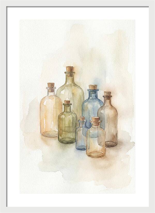 Vintage Glass Pharmacy Bottles