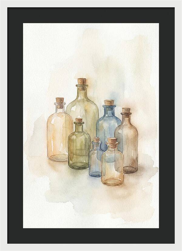 Vintage Glass Pharmacy Bottles