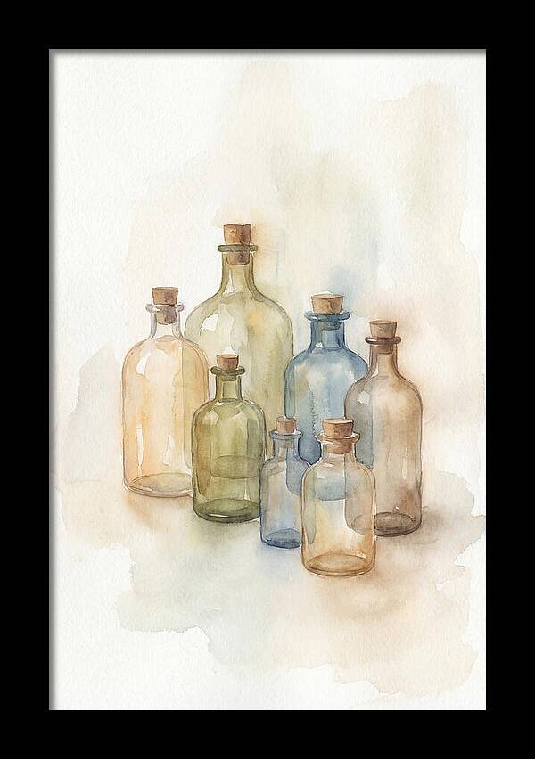 Vintage Glass Pharmacy Bottles
