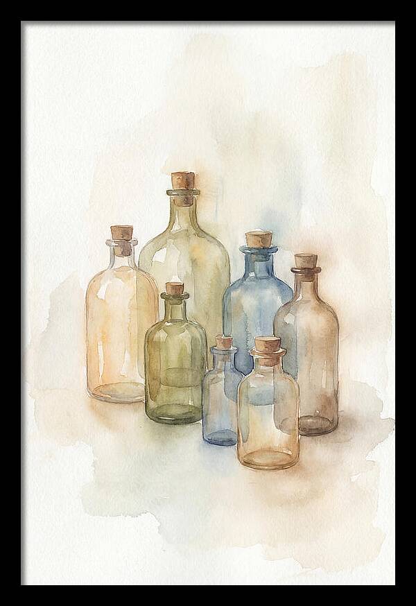 Vintage Glass Pharmacy Bottles