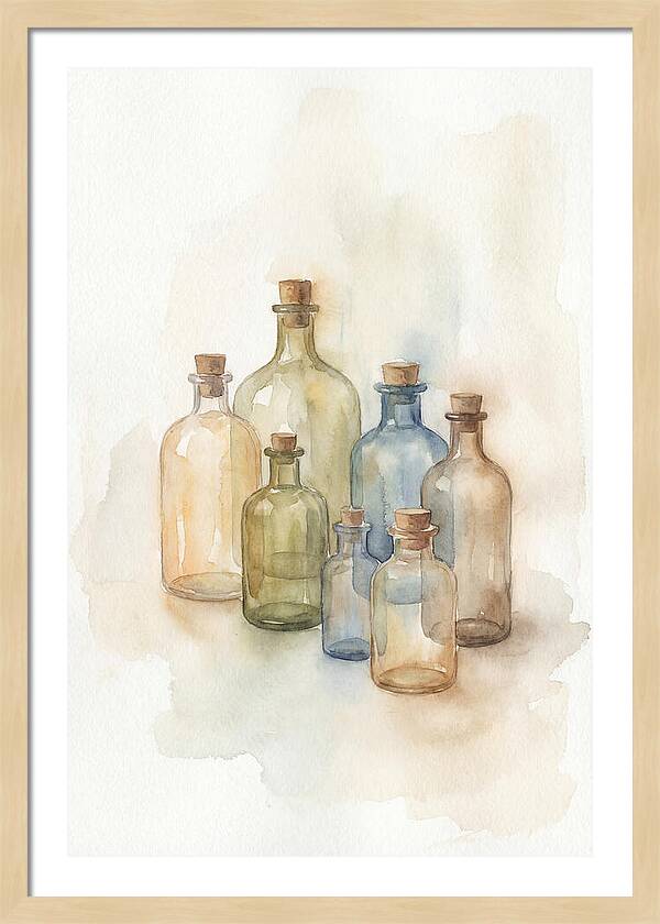 Vintage Glass Pharmacy Bottles